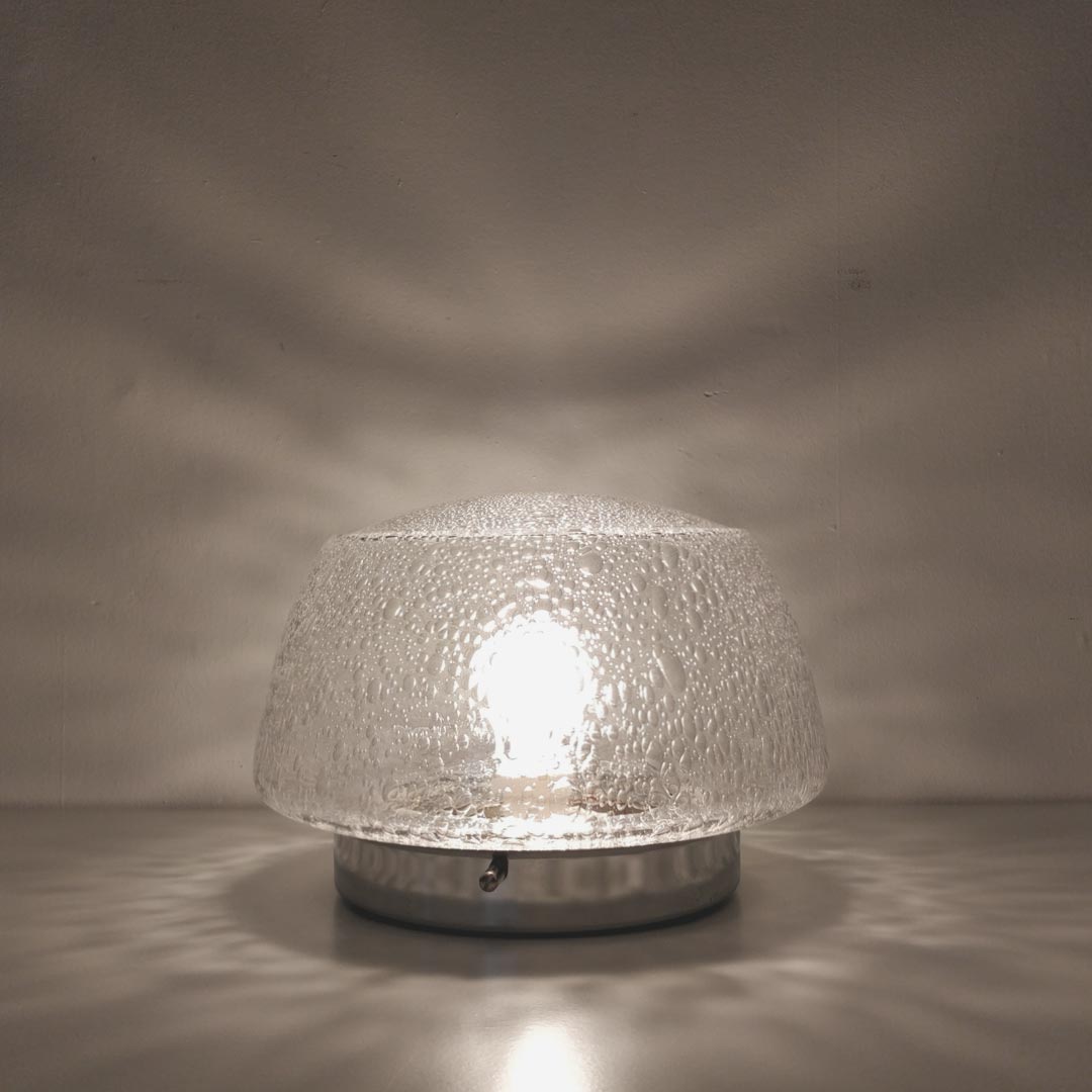 Vintage glass bubble waterpaper applied