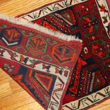 Old Turkish carpet Yastik handmade 61cm x 110cm 1890s
