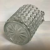 Ice bucket geometric patterns triangles in glass