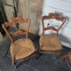 4 chaises anciennes paillées