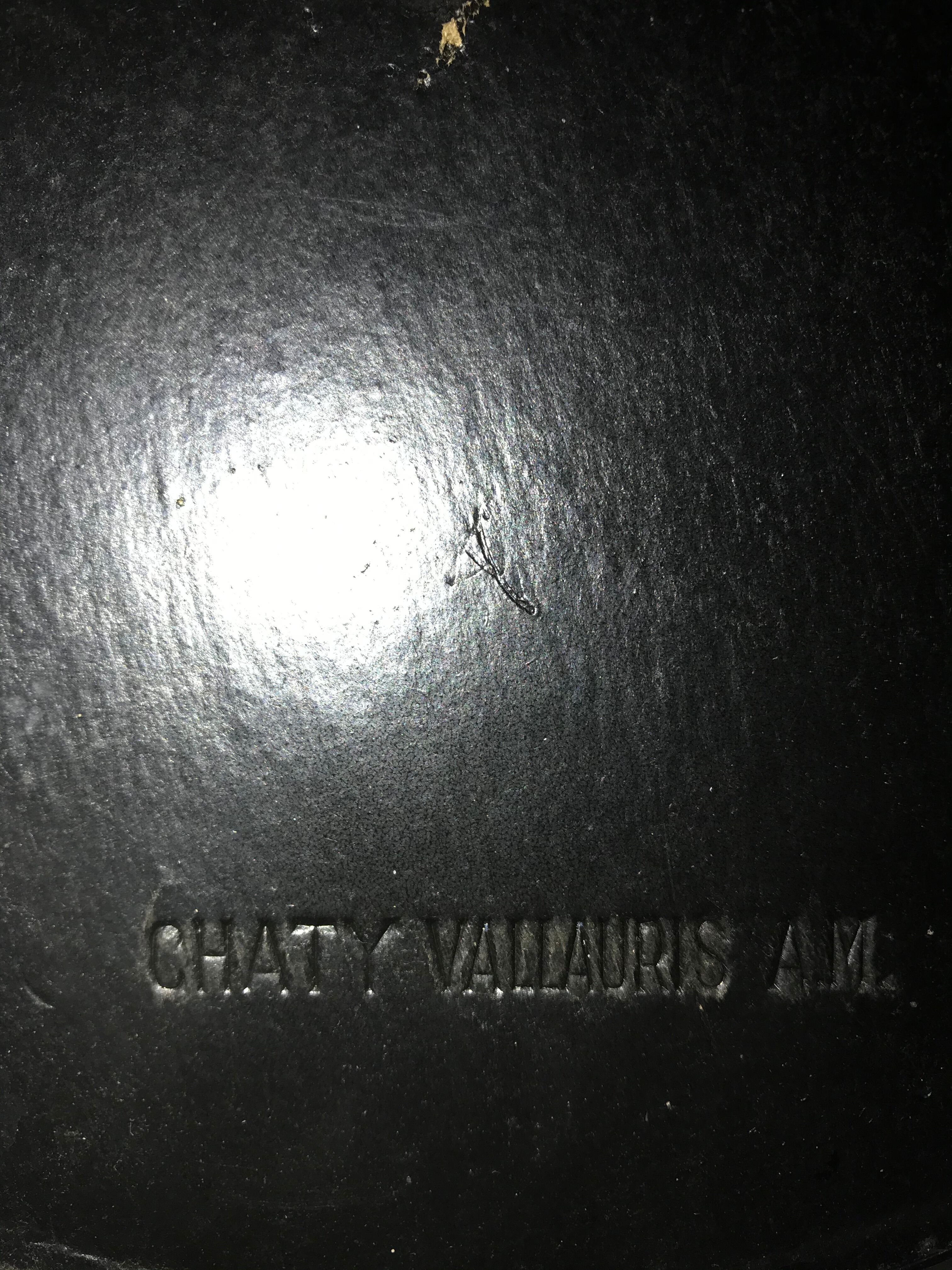 Chaty Vallauris wrought iron mirror, 37cm