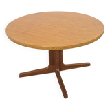 Ronde ovale eiken uitschuifbare eettafel