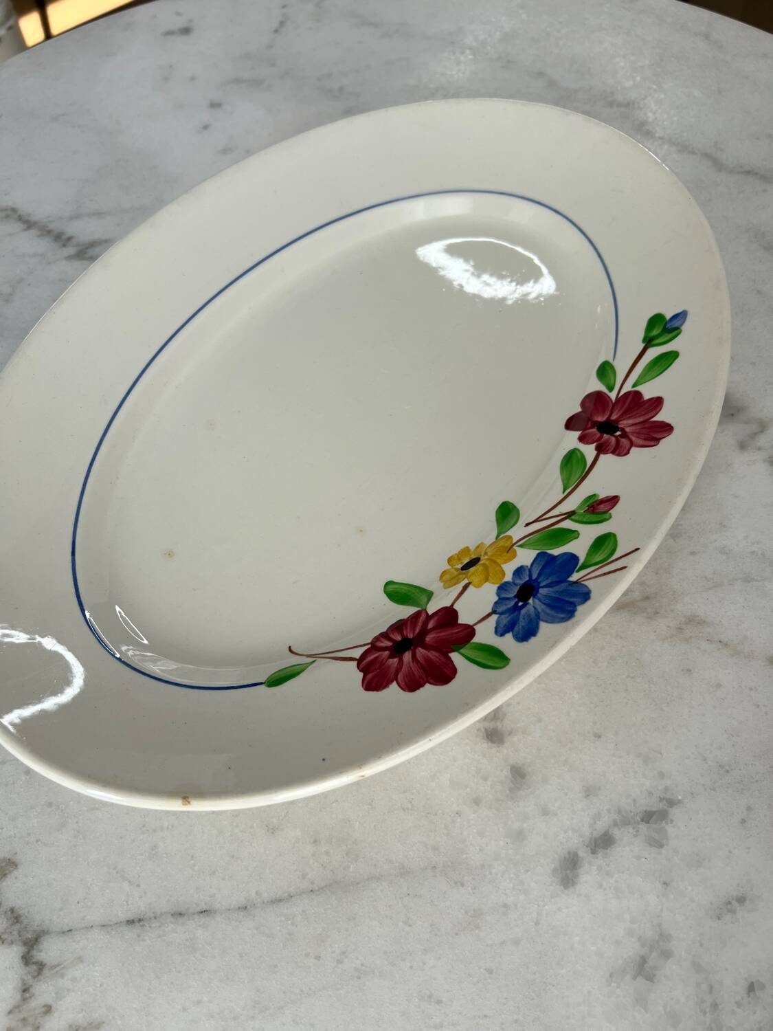 Oval presentation dish Sarreguemines Beausoleil