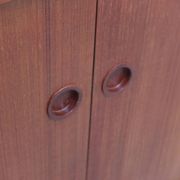 Danish teak sideboard with tambour doors, 1960s