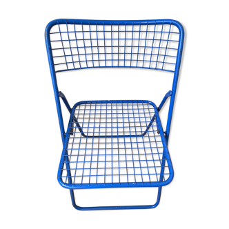 Chaise pliante "Ted Ned" bleue par Niels Gammelgaard
