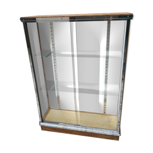 vitrine en metal chrome