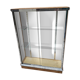 Chrome and wood metal showcase