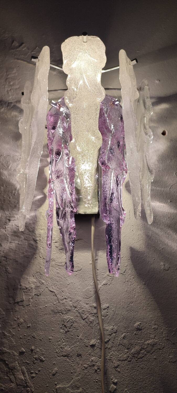 Applique de cristal. Italie, années 1970.