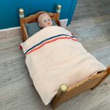 Wooden doll bed