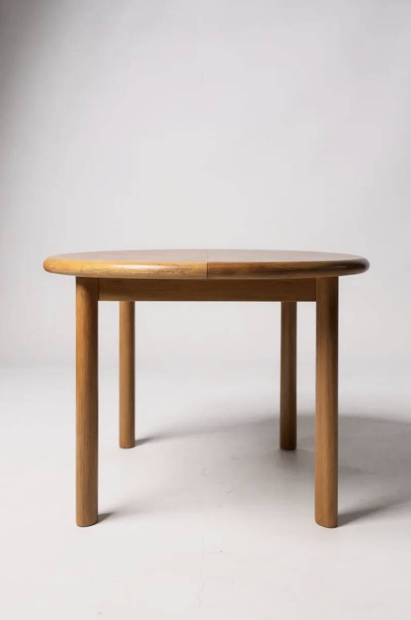 Table ronde extensible vintage Pierre Seltz