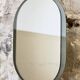 Grand miroir ovale par Veca, Italie, 1970s
