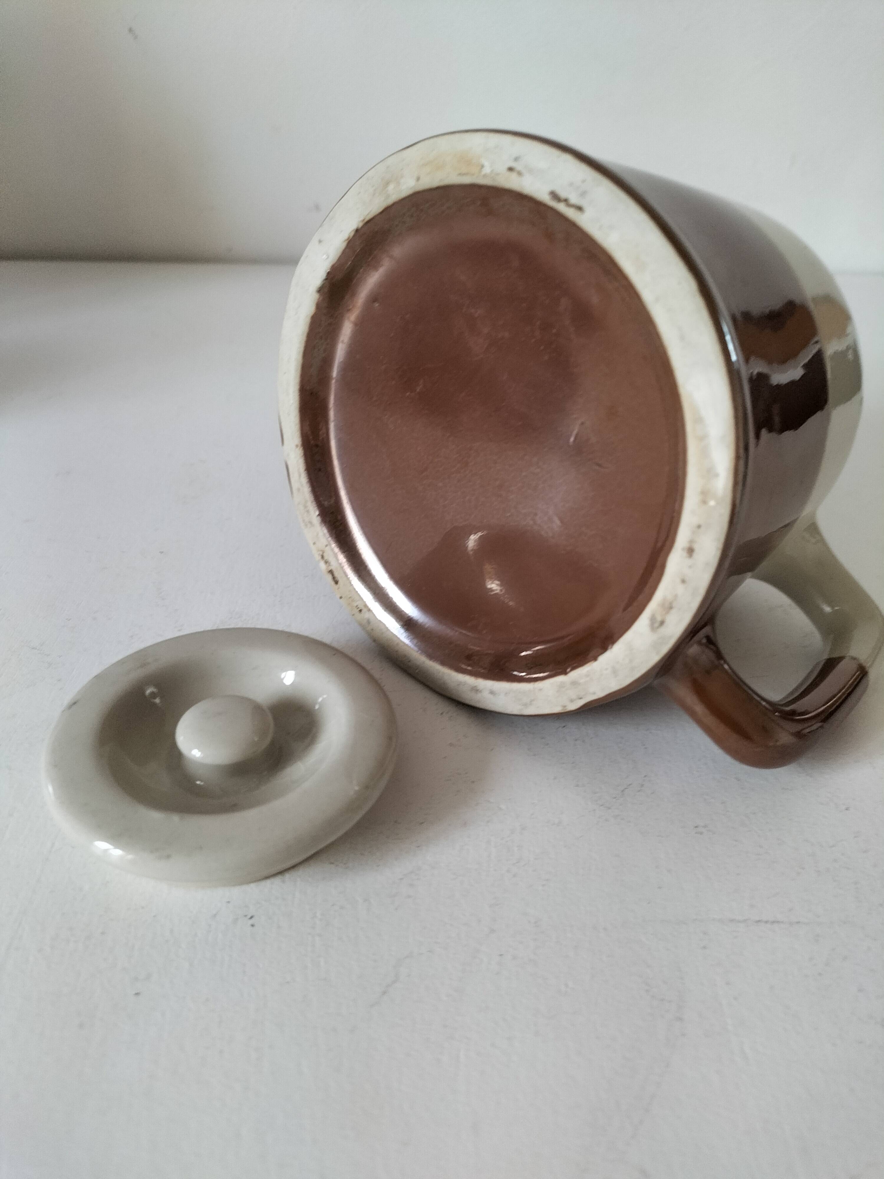 Vintage two-tone teapot — Japandi style