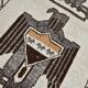 Eagle Pattern Persian Runner Rug, 110x369Cm