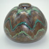 Vase Thistle Art deco porcelain from Limoges by Camille Tharaud