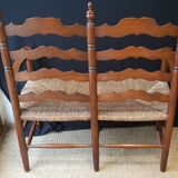 Provencal mulched bench