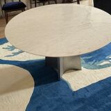 Table à Manger Ronde Luigi Saccardo pour Maison Jansen, années 70