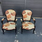 Pair of armchairs Napoleon III