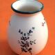 Vase Saint-Clément France ceramic with floral decoration Height: 110mm