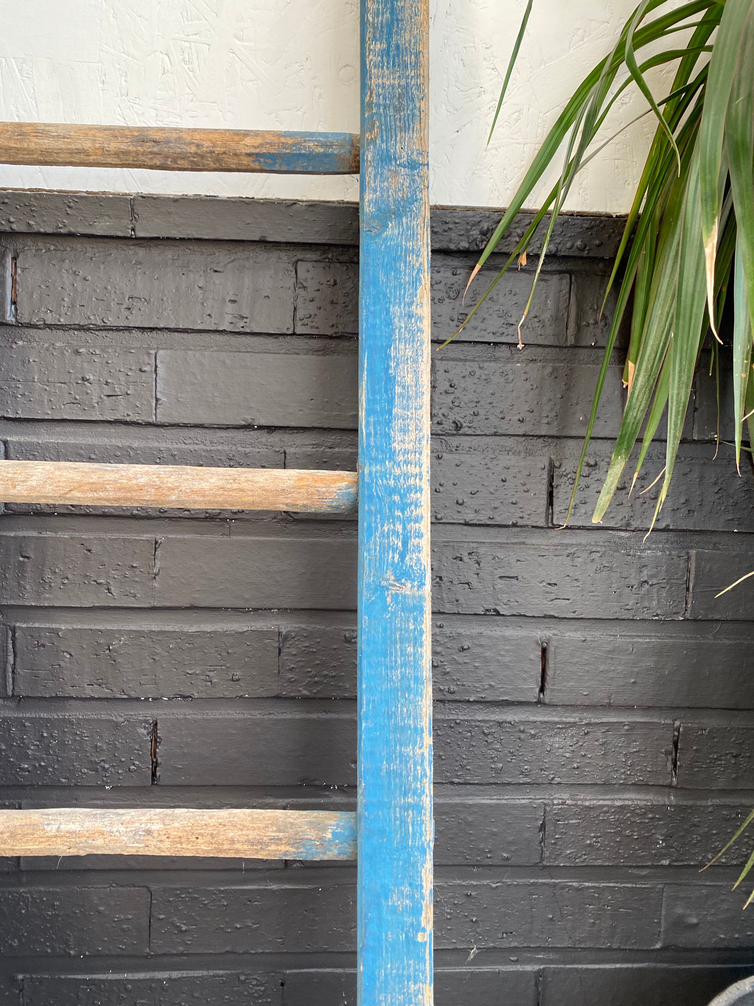 Wooden farm ladder