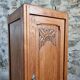 Armoire française Art déco des années 1920 – Petit placard de rangement verrouillable avec étagères (100 cm)