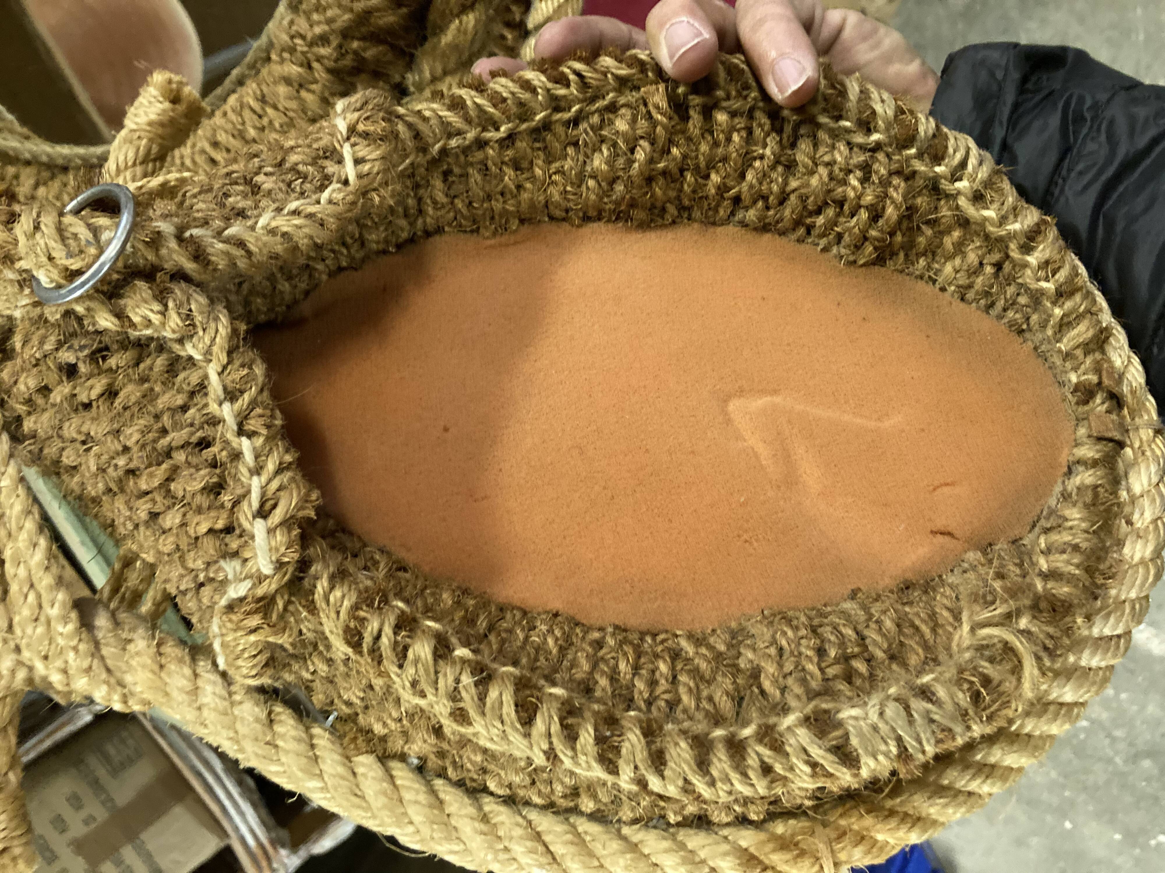 Set of 3 rope mirrors in the spirit of "Audoux and Minet"