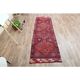 1970s Turkish Oushak handmade wool cotton red area rug 79x252