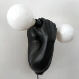 Vintage ceramic wall lamp by JC Peiré 80s