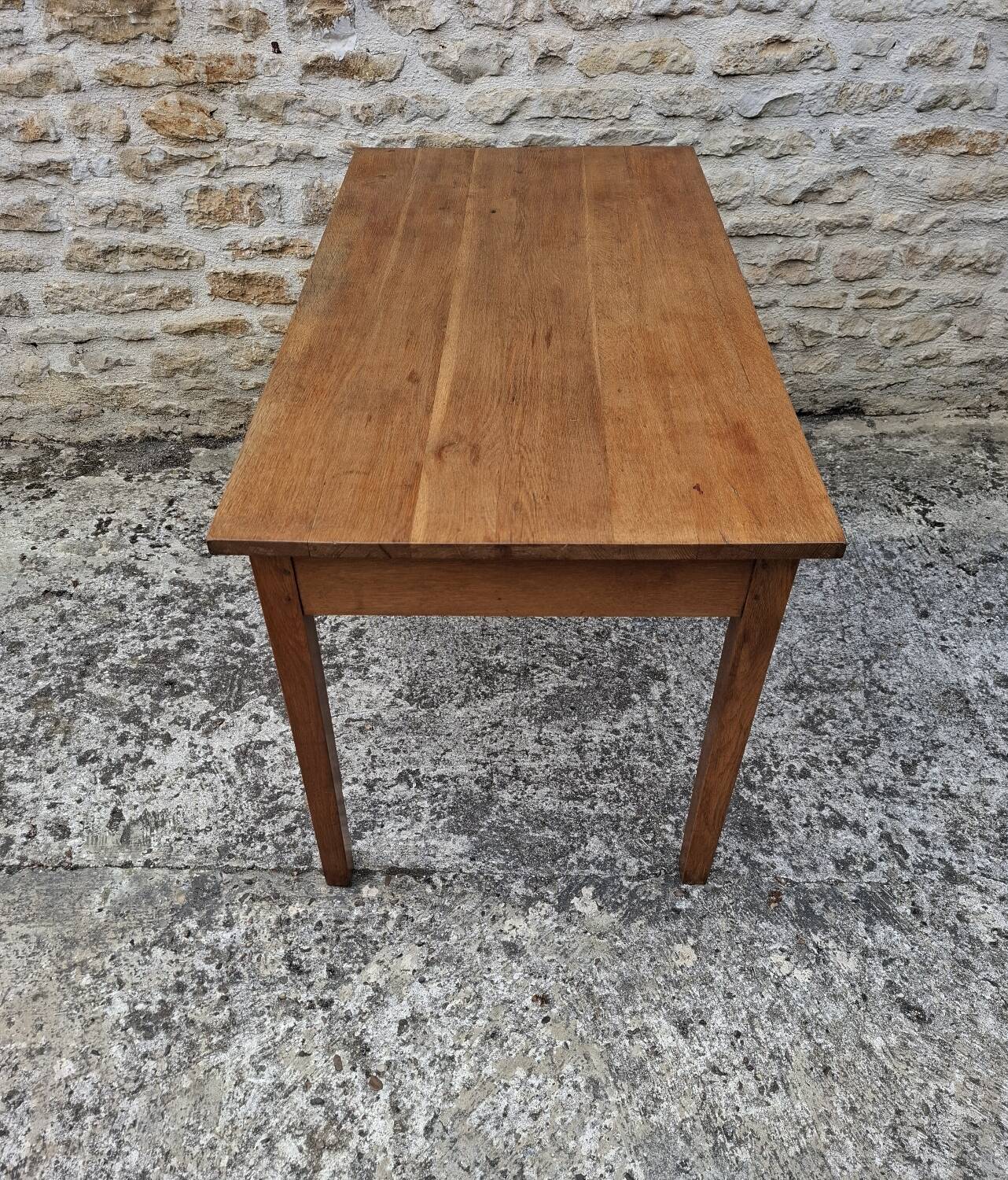 Oak farmhouse table 129 cm x 68 cm