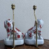 Paire de lampes Staffordshire