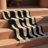 Handmade natural wool rug 250cm x 150cm