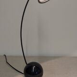 Black arc desk lamp, 70s-80s