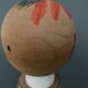 Japanese Kokeshi doll keel shape wood polychrome decoration early twentieth century