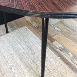 Round coffee table in formica of the 70s