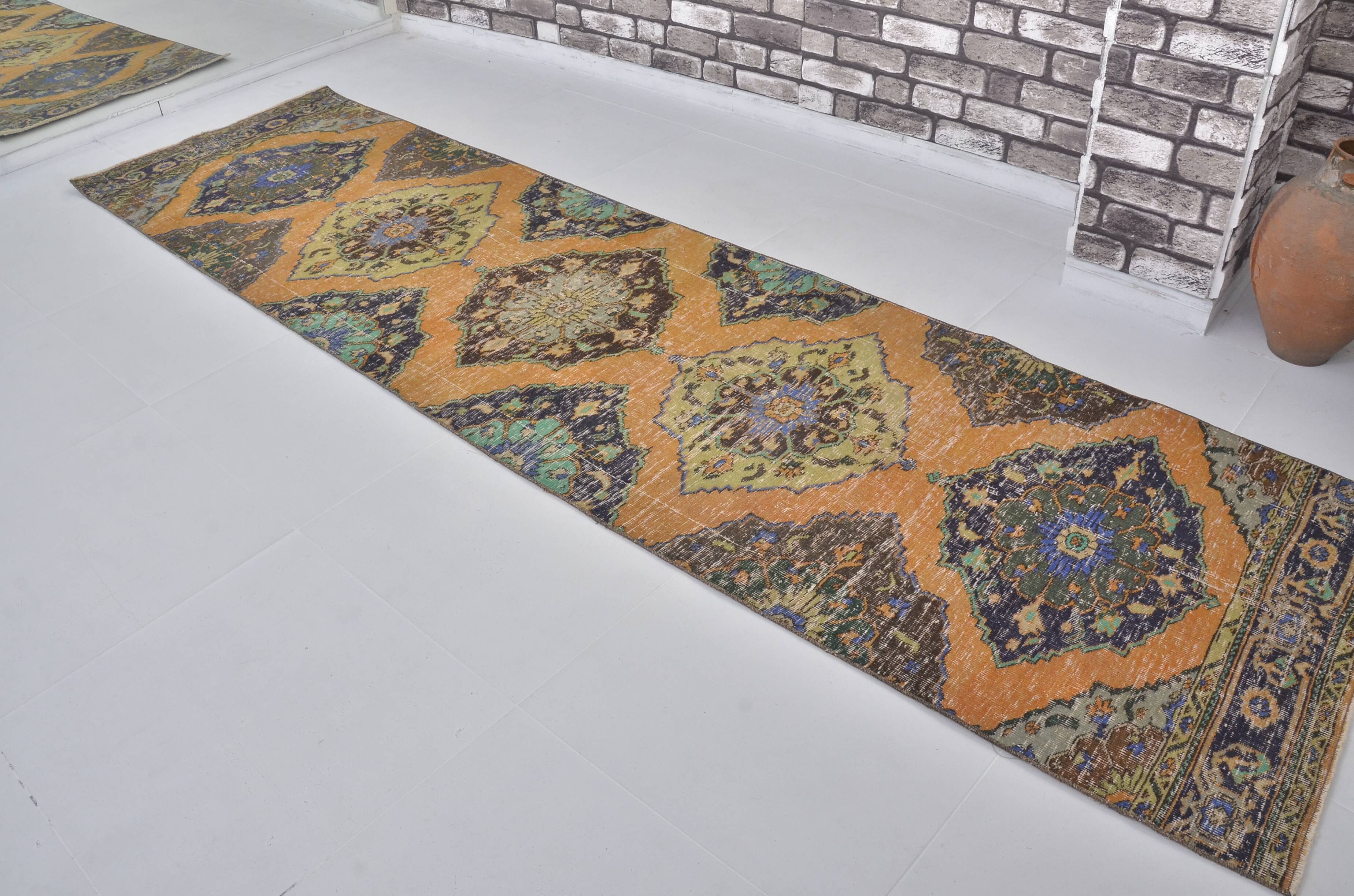 Colourful Vintage Oushak Runner Sku2480