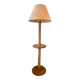 Vintage art deco floor lamp in turned wood