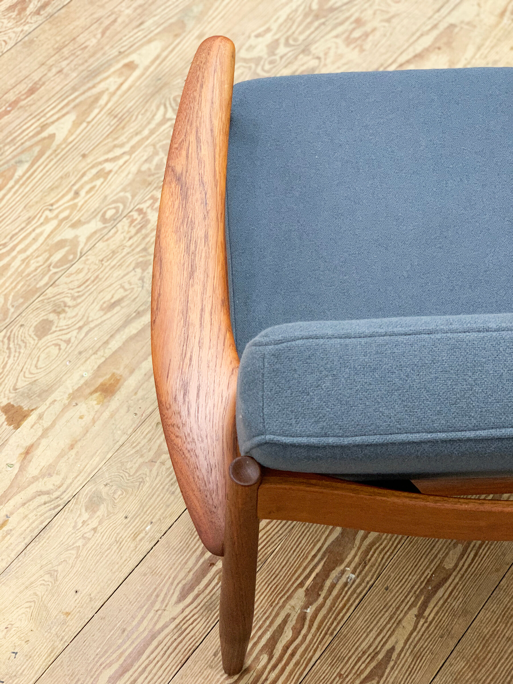 Teak armchair or easy chair by Grete Jalk for France & Son, Danish Design, 1950er