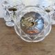 pair of double wall sconces with crystal pendants, made in Italy