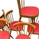 6 Chaises Baumann vintage