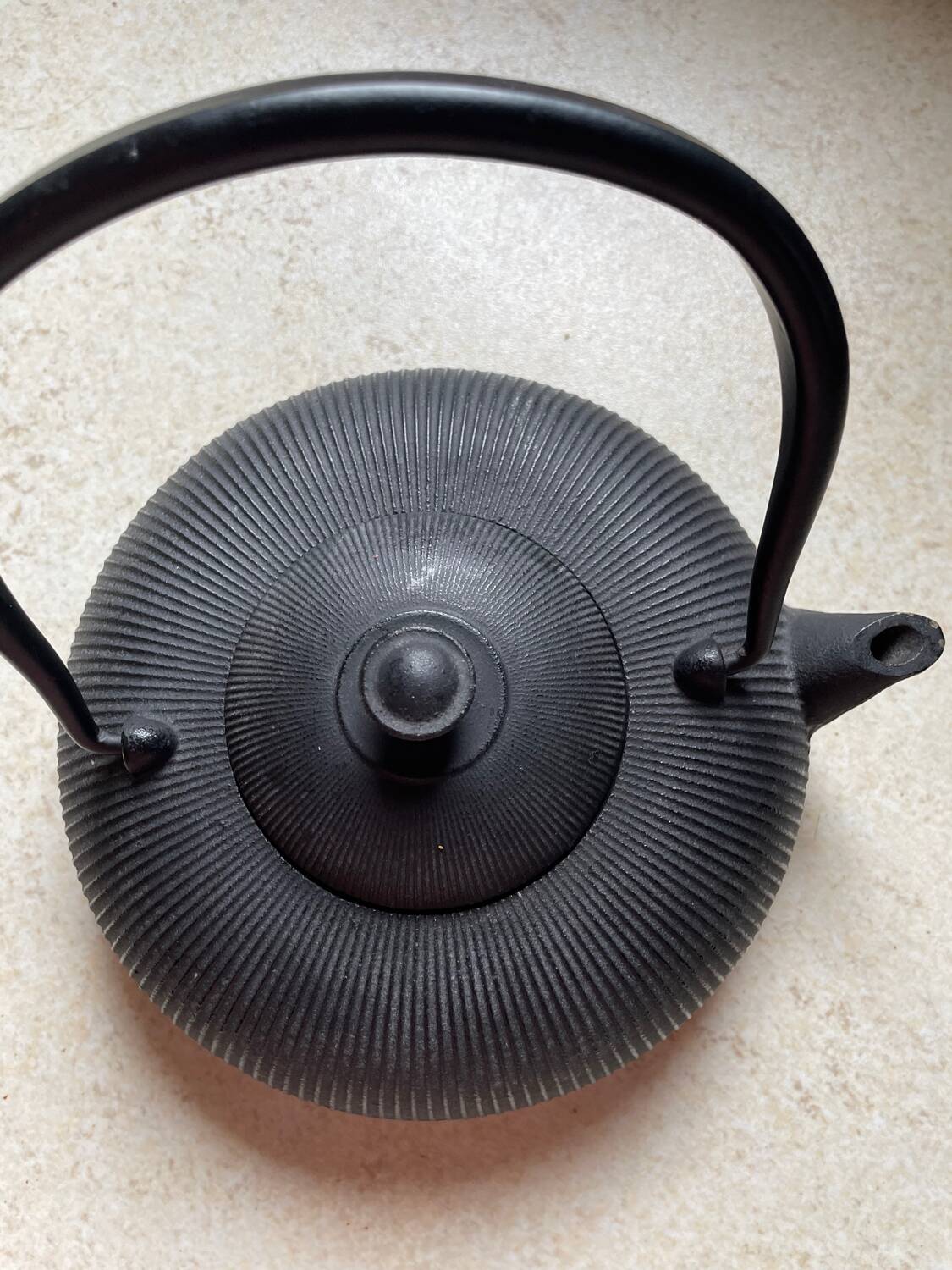 Cast iron teapot