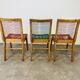 3 Louis Sognot scoubidou chairs from the 1950s