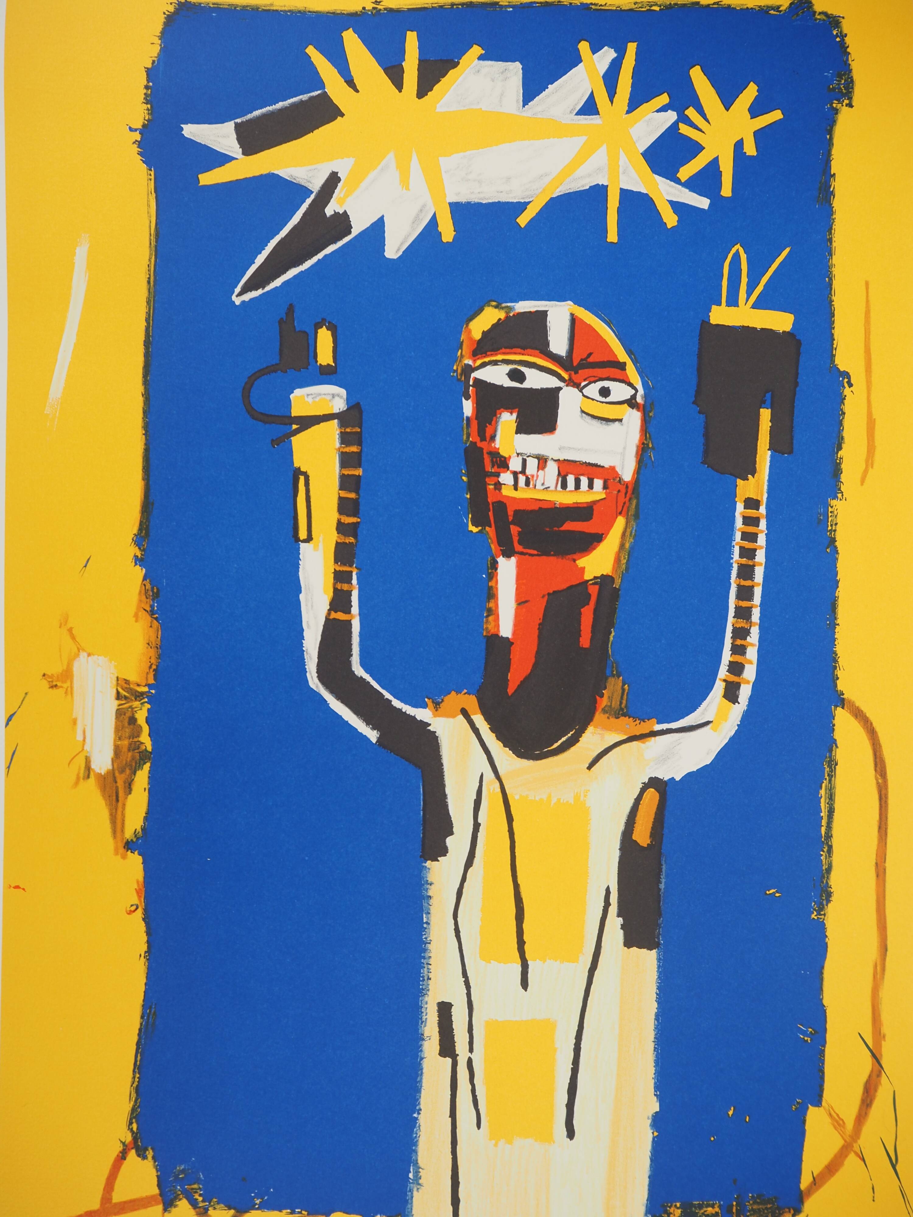 Jean-Michel Basquiat: Welcome Sign, signed lithograph