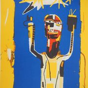 Jean-Michel Basquiat: Welcome Sign, signed lithograph