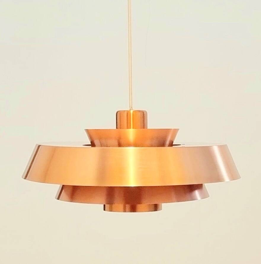 Mid Century Brass Ceiling Light - Jo Hammerborg for Fog & Mørup, Denmark
