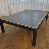 Vintage slate chrome coffee table 140 x 80 cm