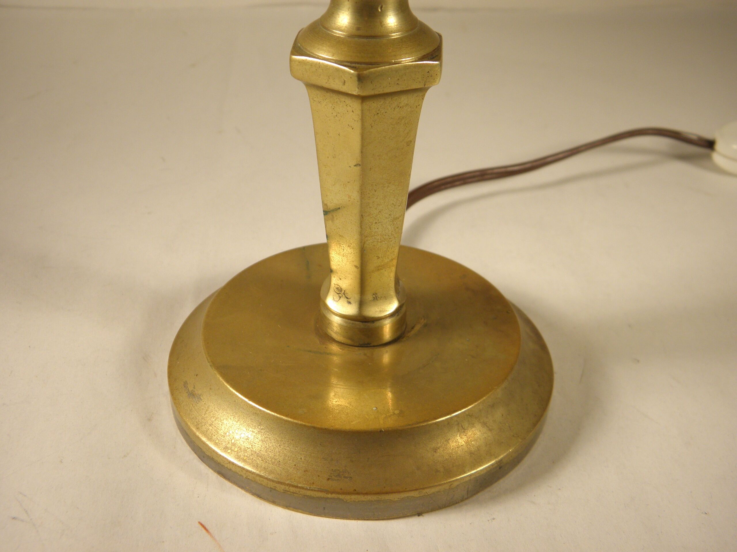 Brass table lamp