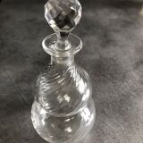 Vintage glass perfume flask height 18 cm