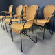 Wicker chairs by Frederick Weinberg, 1960s, set of 6