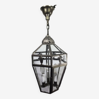 3-light wrought iron lantern