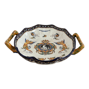 Plat, faïence de Gien, XIXème