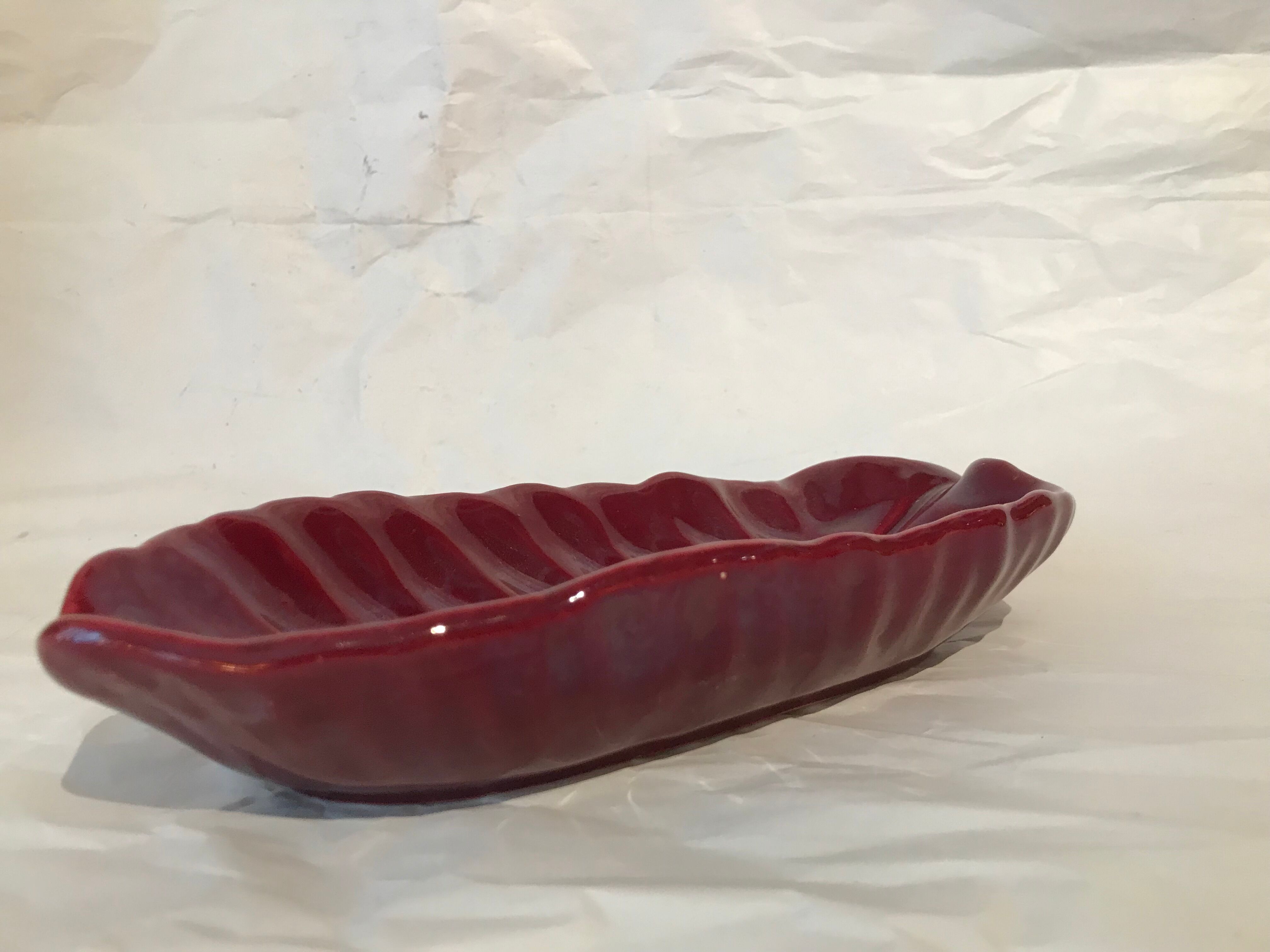 Cup sheet Vallauris A Ferlay 1950 red ceramic
